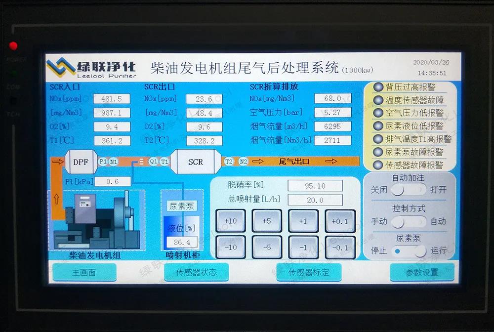 柴油發電機組尾氣后處理系統